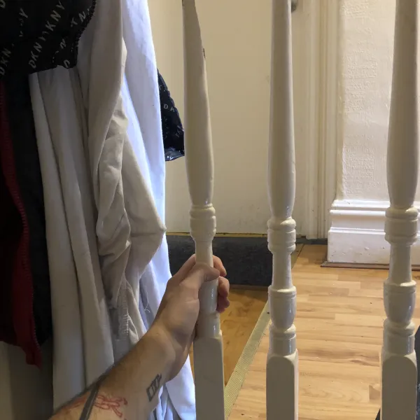 Broken banister