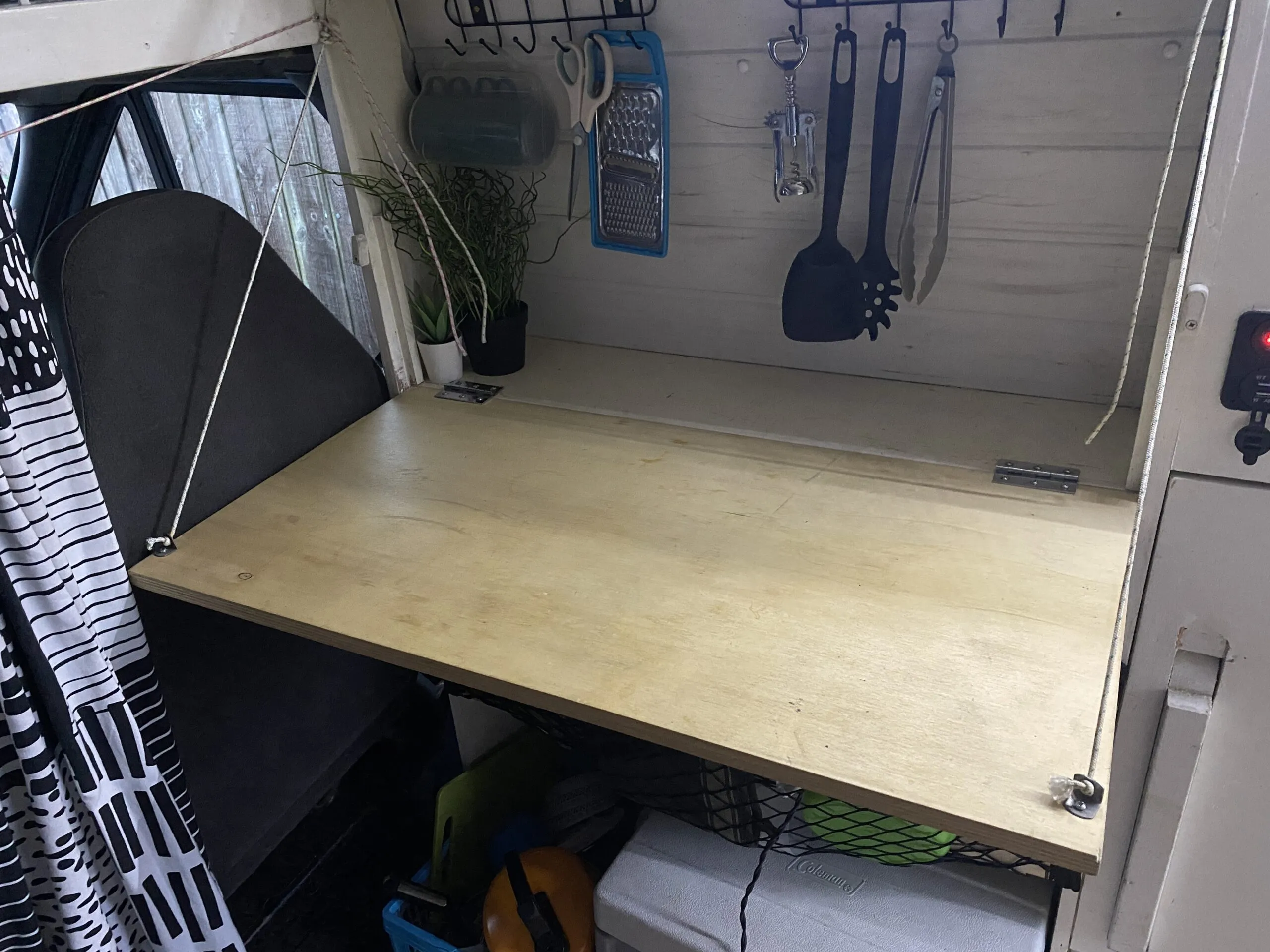 Campervan shelf