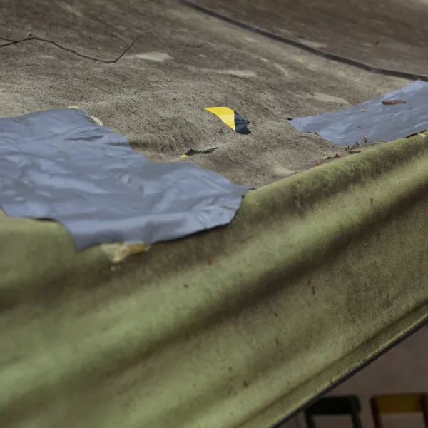 Canvas roof kludge repair