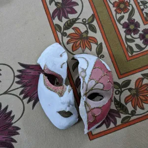 Clay mask ornament
