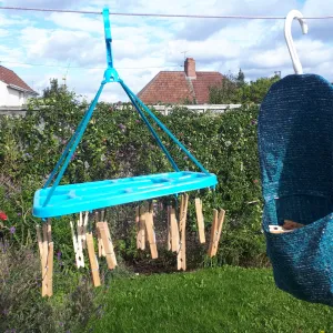 Clothes dryer peg bag