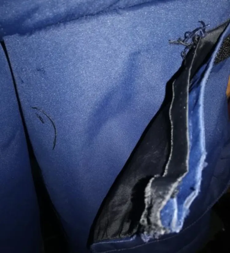 Coat pocket repair fail