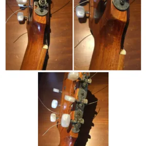 Conserto por um luthier de um violão quebrado