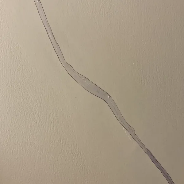 Cracked wall