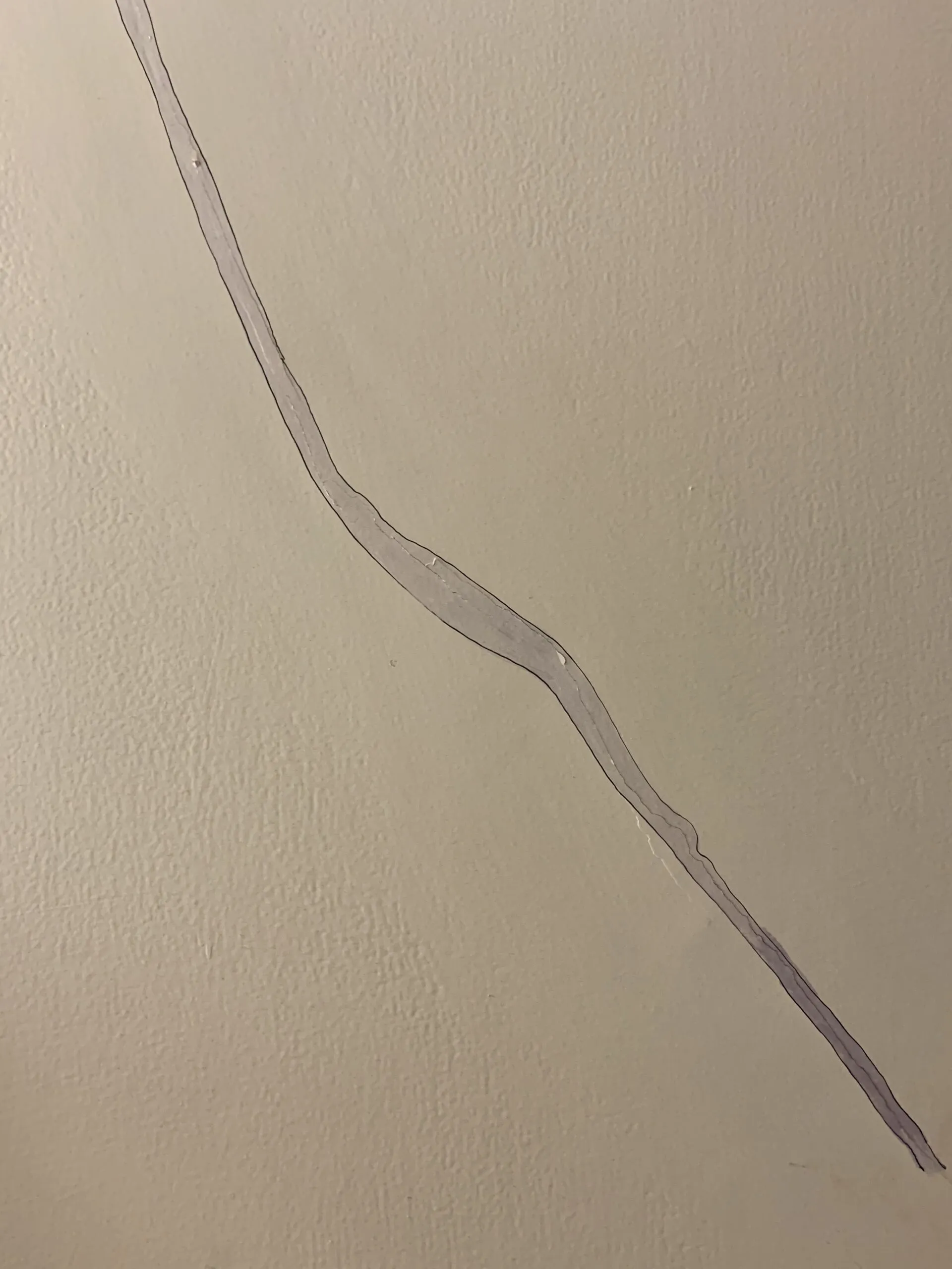Cracked wall