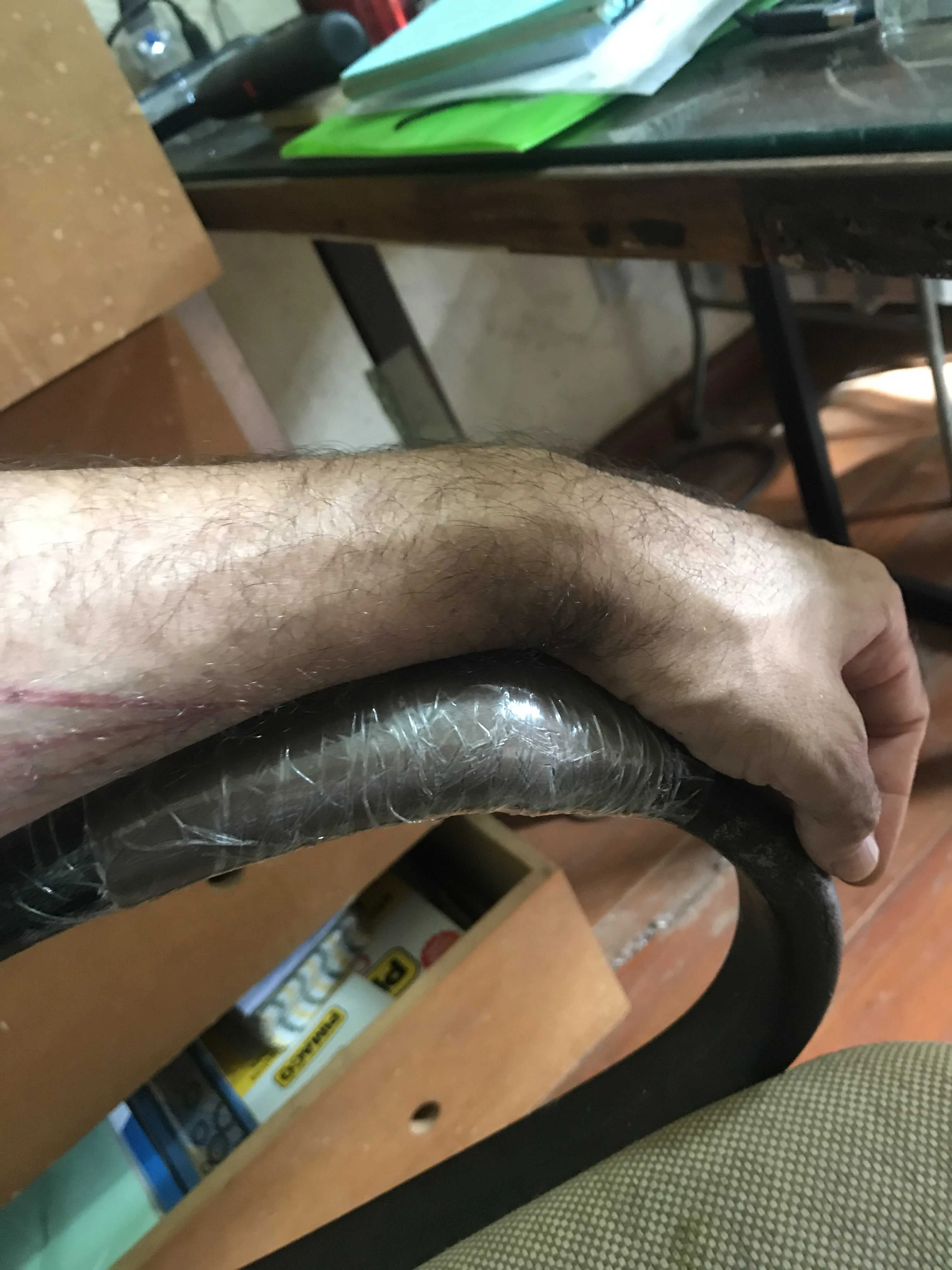 Desk chair arm