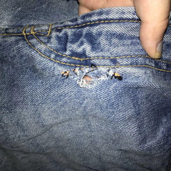 Jean Repair On Train