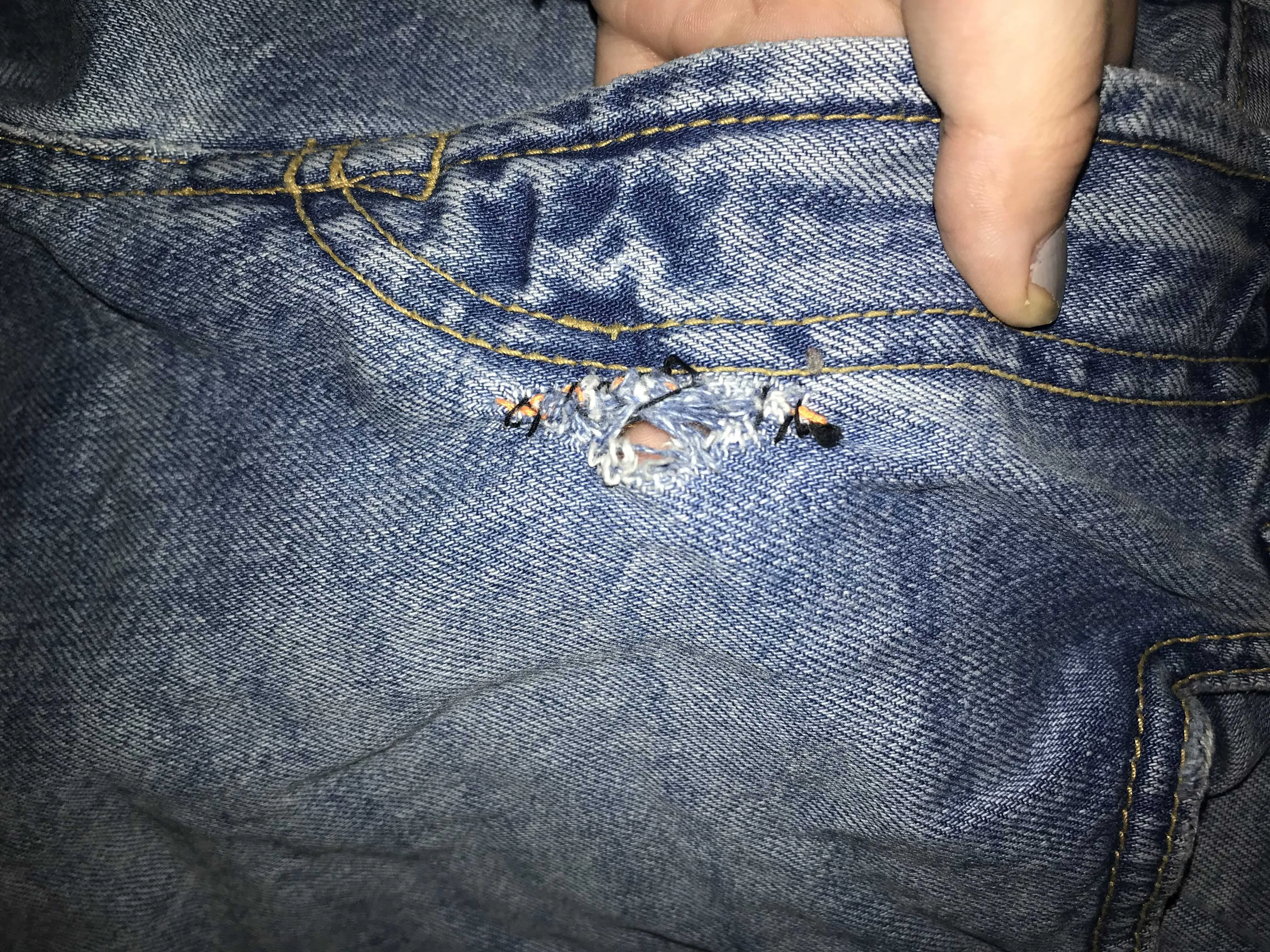Jean Repair On Train