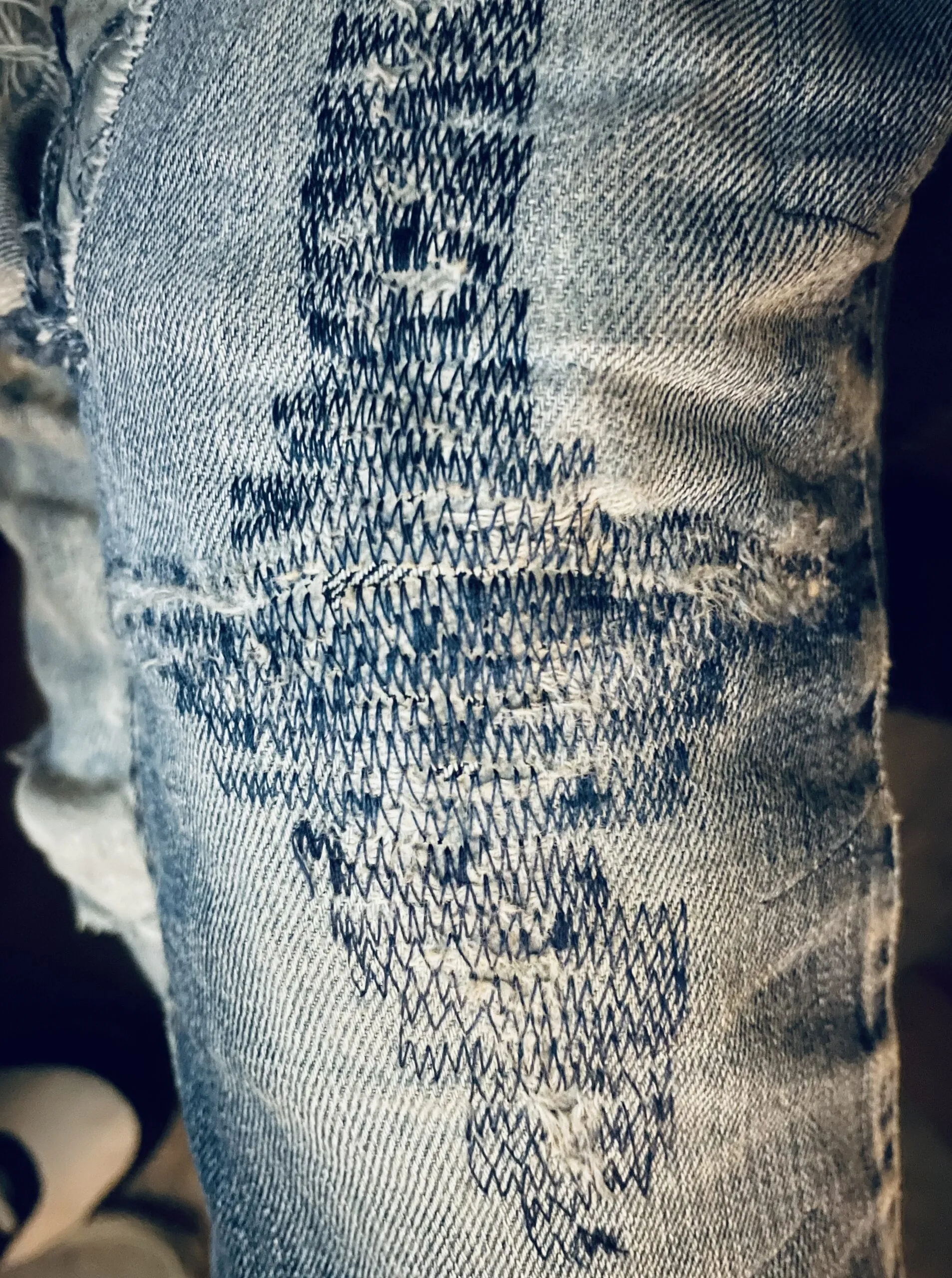 Jeans knee