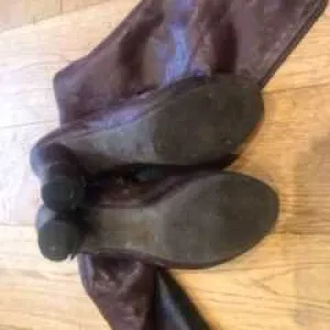 Leather boots