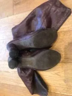 Leather boots