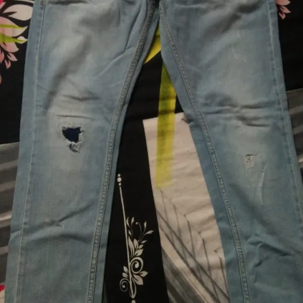 Patchwork on jeans