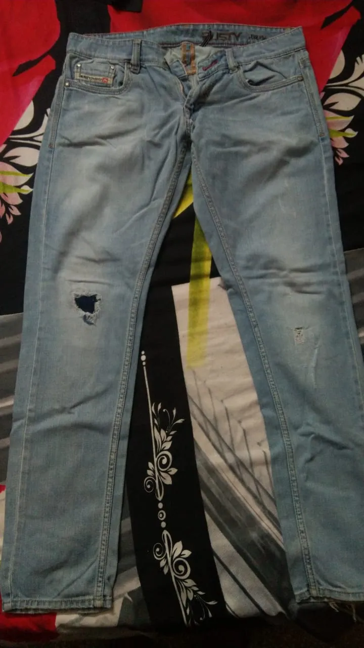 Patchwork on jeans