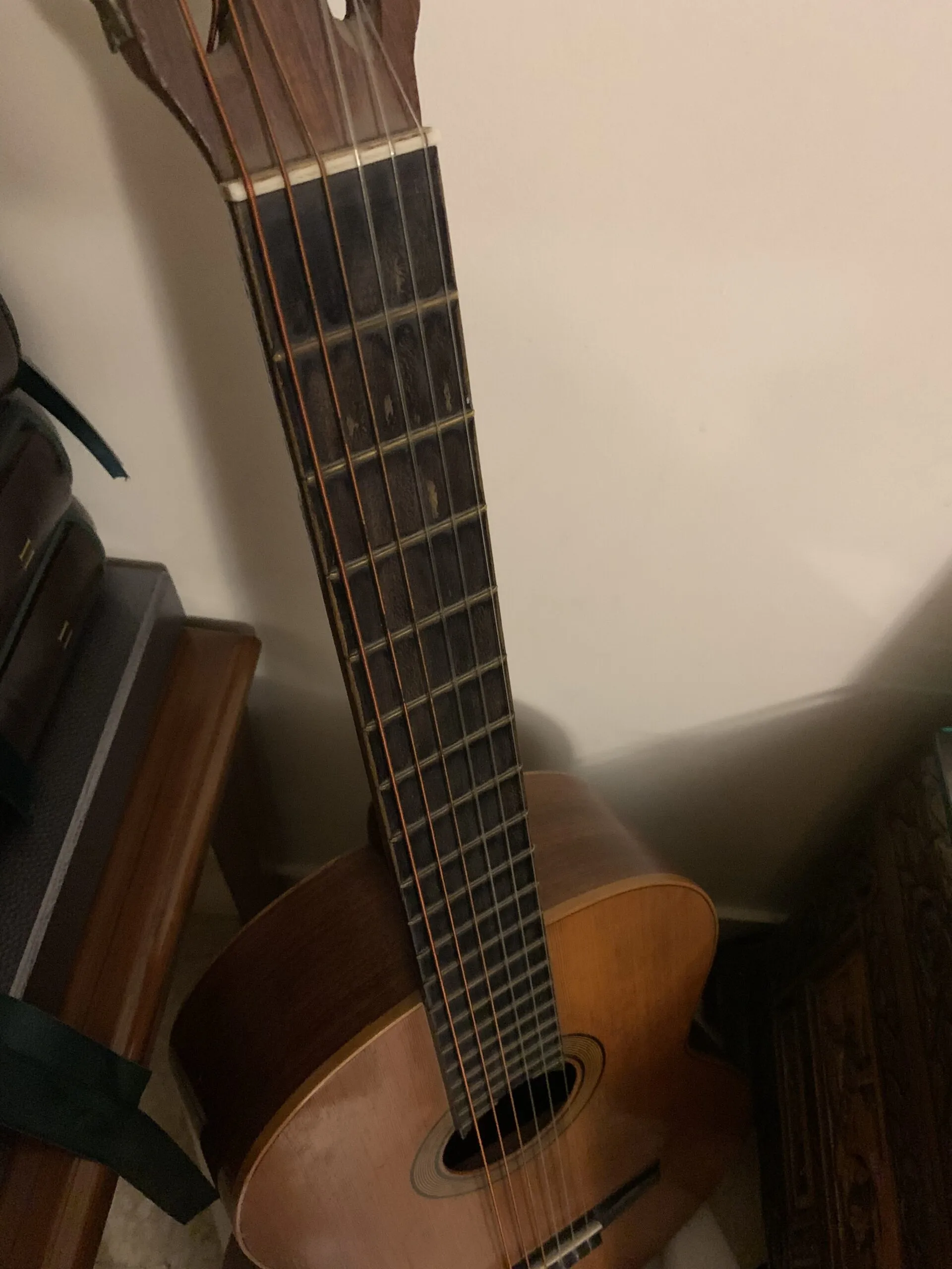 Restrung 6 String Guitar