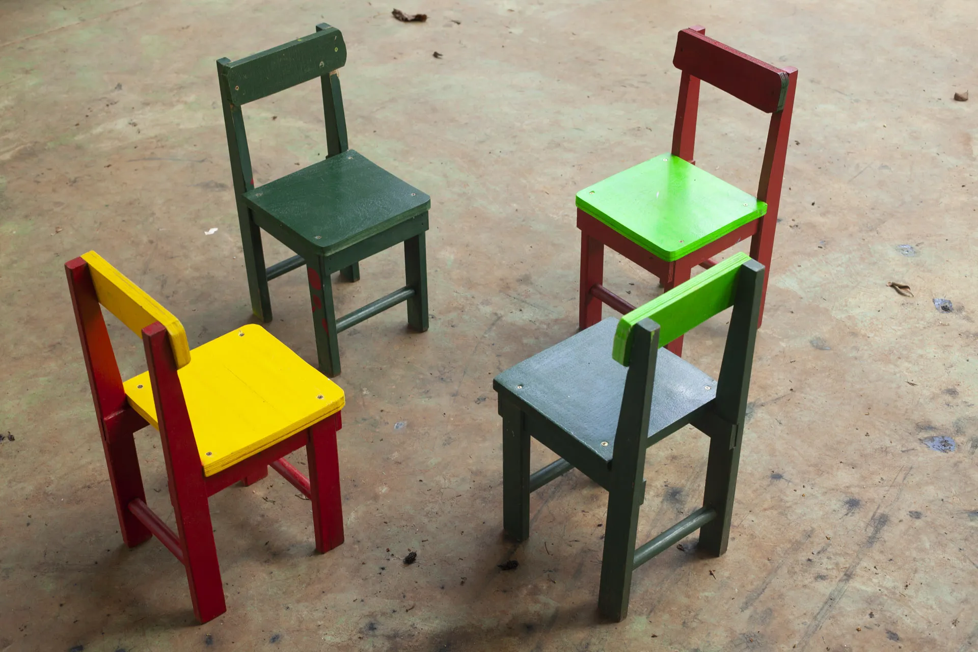 Set of children chairs