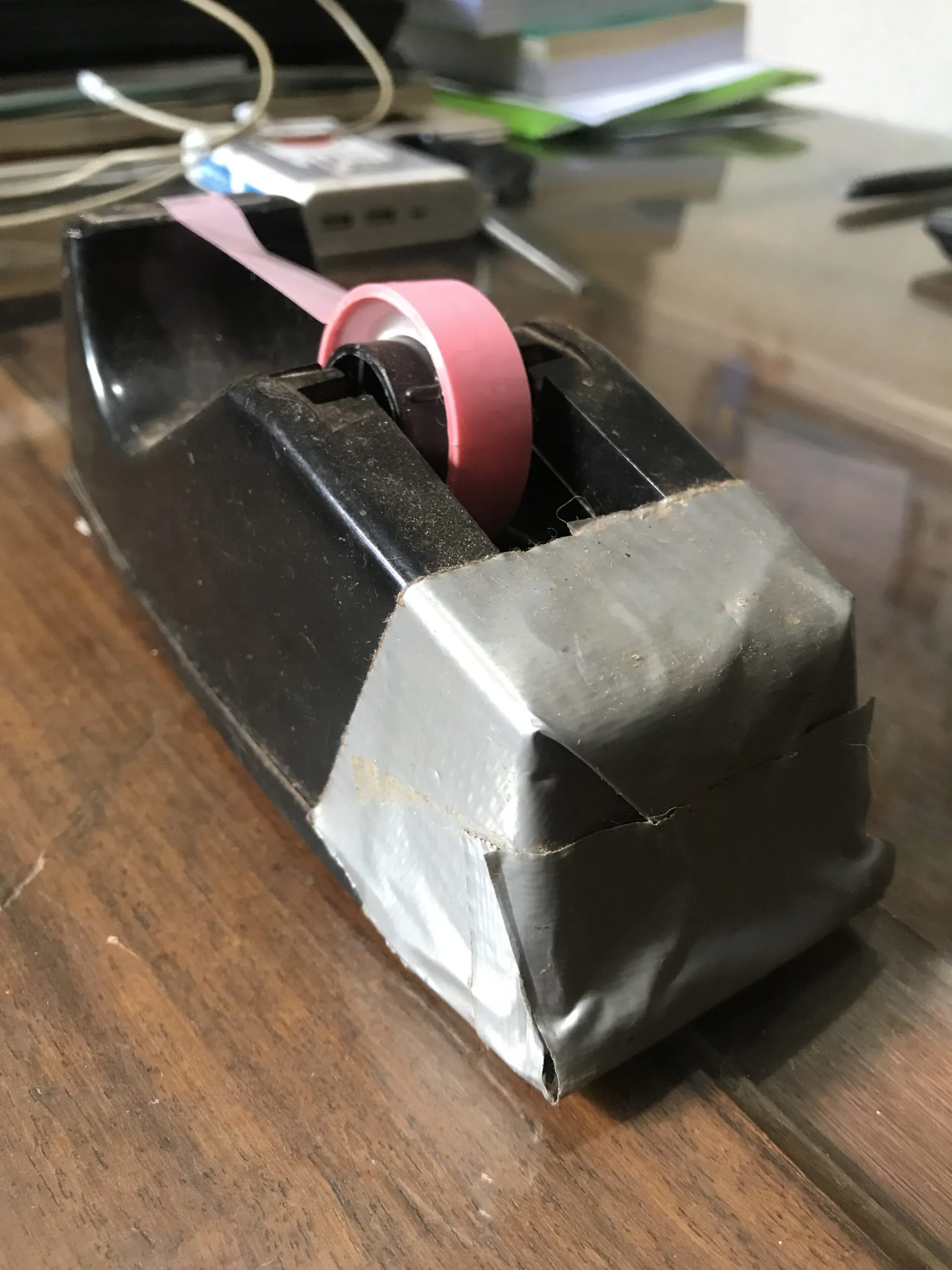 Silver tape dispenser
