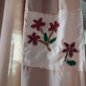 Up-cycled saree into curtain