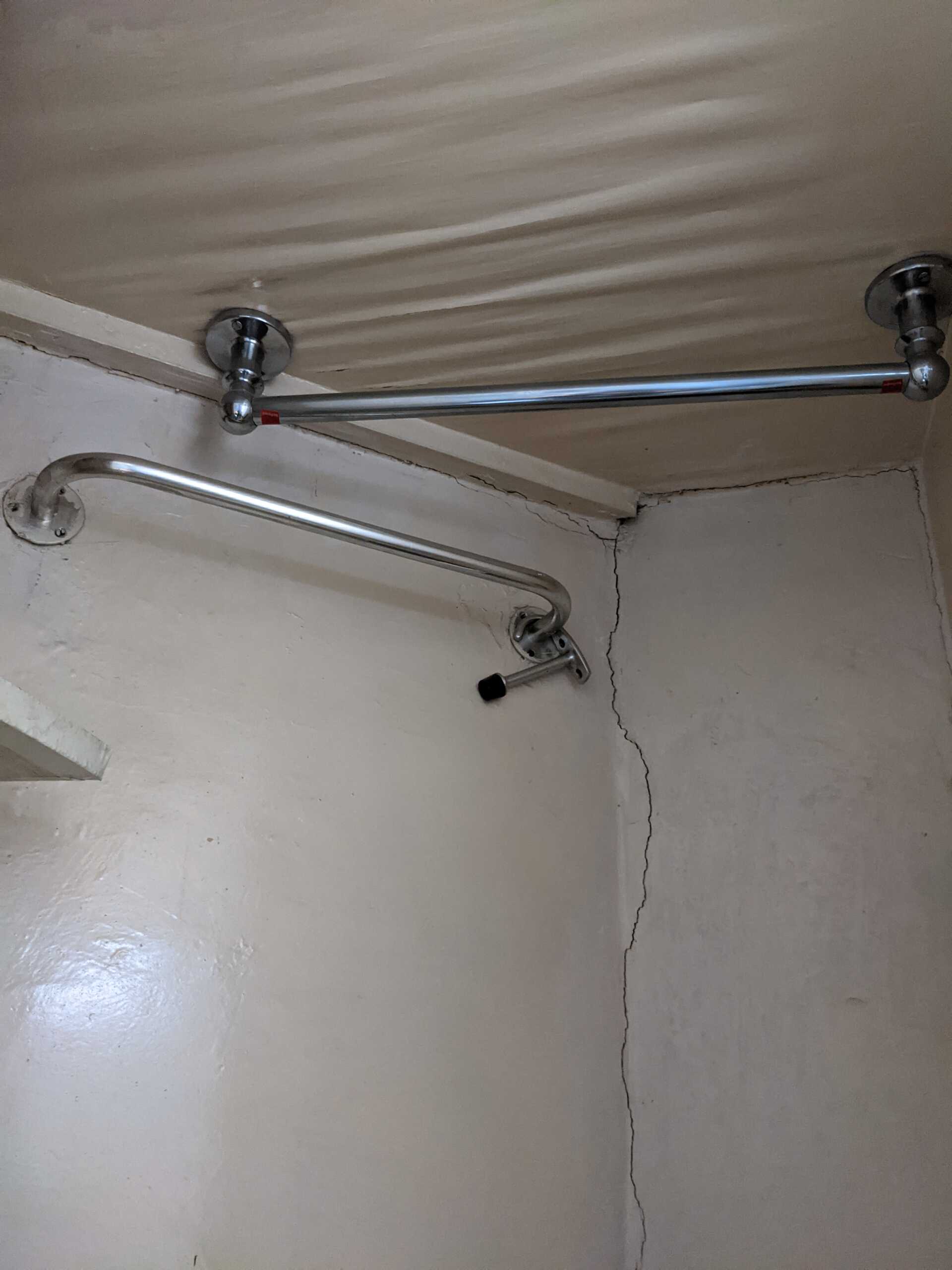 Water damaged cupboard