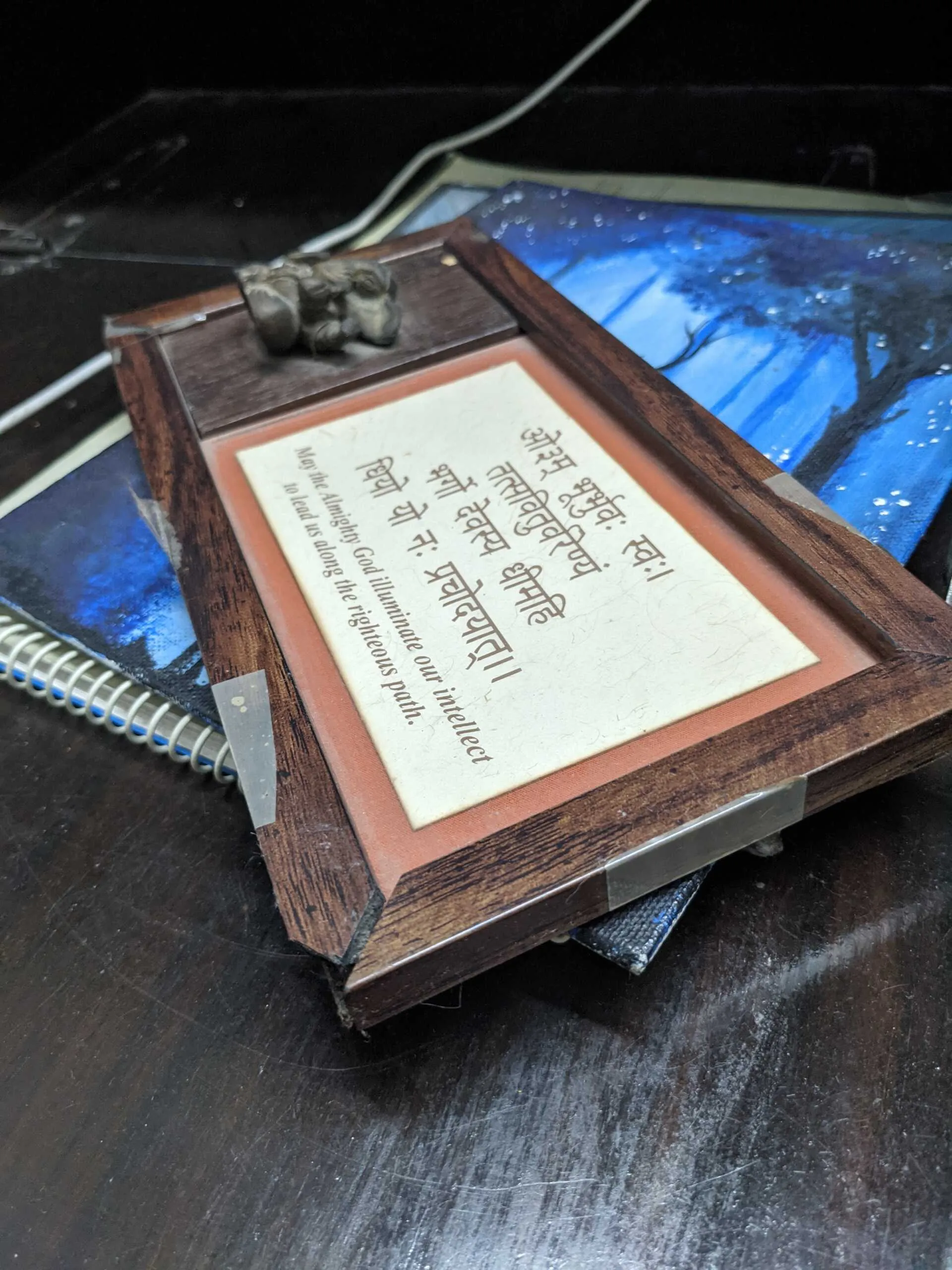 Wooden plaque