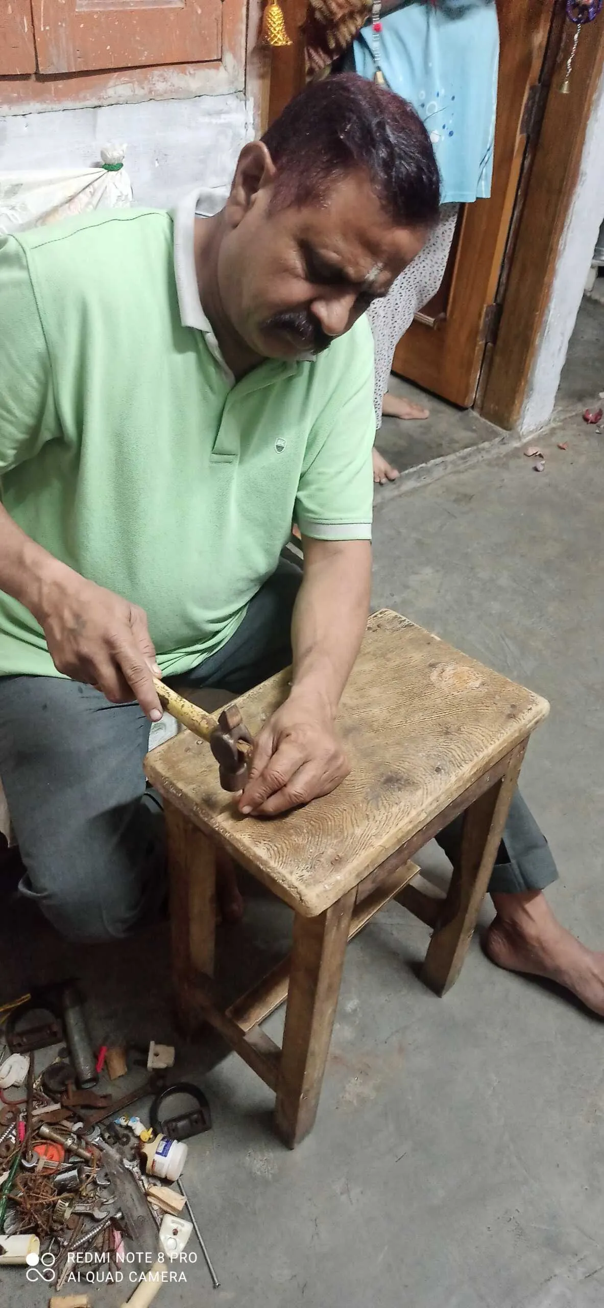 Wooden stool